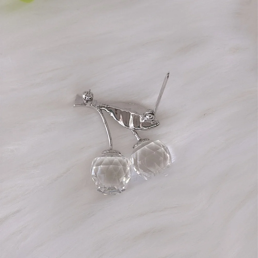 Swarovski‎ Crystal Double Cherry Brooch